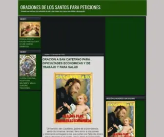 Oracionesdelossantos.com(ORACIONES DE LOS SANTOS PARA PETICIONES) Screenshot