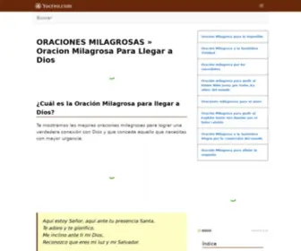 Oracionesmilagrosas.info(ORACIONES MILAGROSAS) Screenshot