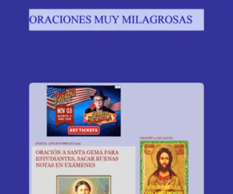 Oracionesmuymilagrosas.com(ORACIONES MUY MILAGROSAS) Screenshot