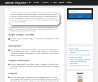 Oracionpoderosa.net(La forma de orar puede representarse en una oraci) Screenshot