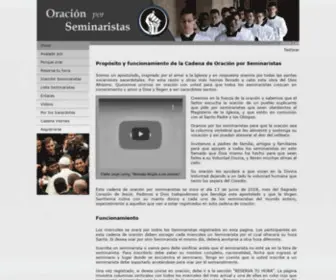 Oracionporseminaristas.com(Oraci髇 por Sacerdotes) Screenshot