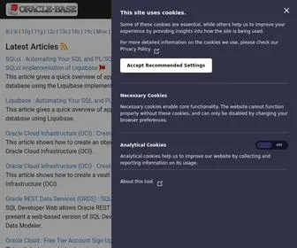 Oracle-Base.com(Oracle) Screenshot