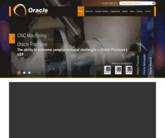 Oracle-Precision.co.uk(CNC machining) Screenshot