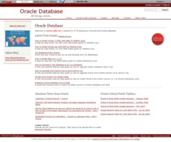 Oracle-Wiki.net(Oracle Database) Screenshot