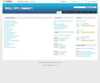 Oracleappscommunity.com(ORACLE APPLICATIONS COMMUNITY) Screenshot