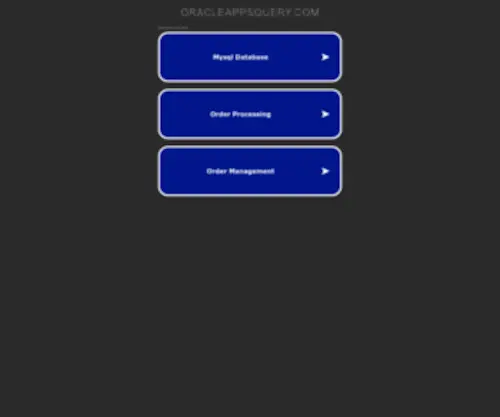 Oracleappsquery.com(About) Screenshot
