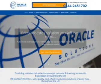 Oracleasbestos.com(Oracle Solutions) Screenshot