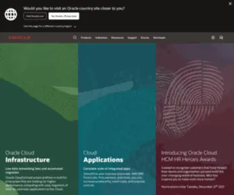 Oracle.ca(Oracle Canada) Screenshot