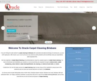 Oraclecarpetcleaning.com.au(Carpet Cleaning Brisbane) Screenshot