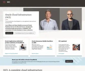 Oraclecloud.com(Cloud Infrastructure) Screenshot