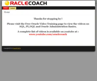 Oraclecoach.com(Online Oracle SQL & PL/SQL Training) Screenshot