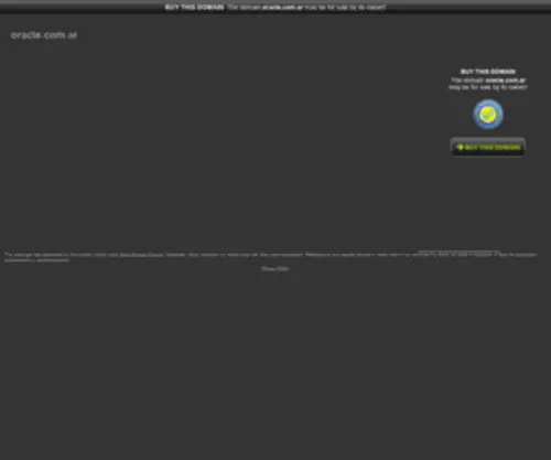 Oracle.com.ar(oracle) Screenshot