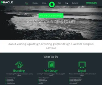 Oracledesign.co.uk(Brand, Graphic and Web Design Cornwall) Screenshot