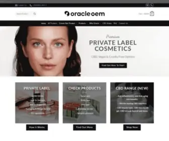 Oracleoem.com(OEM Private Label & New Cosmetics Product Development ODM UK) Screenshot