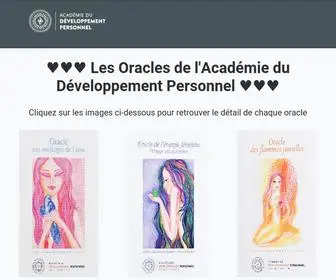 Oracles-ADP.com(Académie du développement personnel) Screenshot