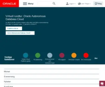Oracle.se(Oracle Sverige) Screenshot