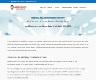 Oracletranscription.com(Fast Service) Screenshot