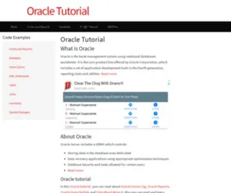 Oracletutorial.org(Coder Tutorial) Screenshot