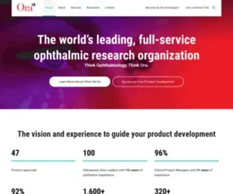 Oraclinical.com(Clinical and Preclinical Ophthalmic CRO Services) Screenshot