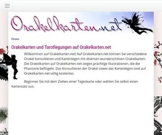 Orakelkarten.net(Orakelkarten und kartenlegen) Screenshot