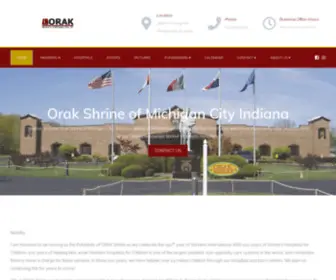 Orakshrine.org(Orak Shriners Michigan City IN) Screenshot