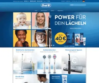 Oralb-Blendamed.de(Zahngesundheit, Mundpflege, Zahnbürsten) Screenshot