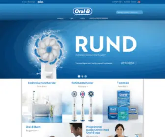 Oralb.no(Elektriske tannbørster) Screenshot