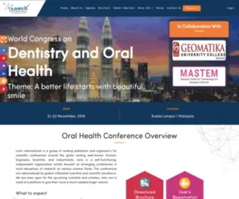 Oralhealthconferences.org(Dentistry Events 2020) Screenshot