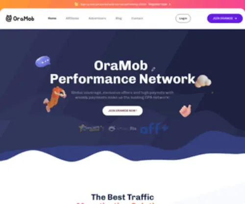 Oramob.com(Performance Marketing Network) Screenshot