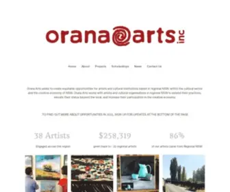 Oranaarts.com(Orana Arts) Screenshot