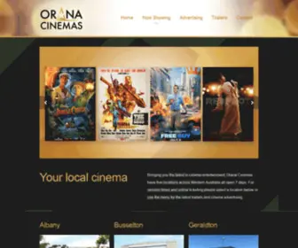 Oranacinemas.com.au(Oranacinemas) Screenshot