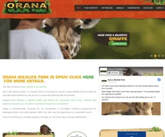 Oranawildlifepark.co.nz(Oranawildlifepark) Screenshot