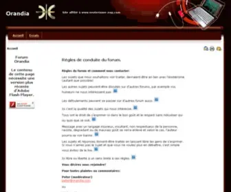 Orandia.com(Regroupement des sites affiliés à www.esoterisme) Screenshot