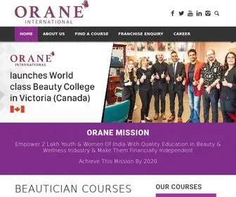Oranebeautyinstitute.com(Makeup Academy for Beautician Courses) Screenshot