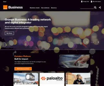 Orange-Business.com(Your partner for digital transformation) Screenshot