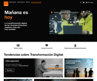 Orange-Business.es(Bienvenido a Grandes Empresas de Orange) Screenshot