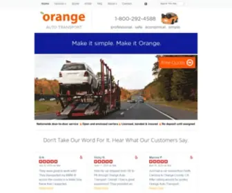 Orangeautotransport.com(Orange Auto Transport) Screenshot