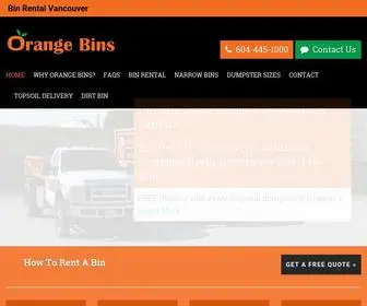 Orangebins.com(Orange Bins) Screenshot