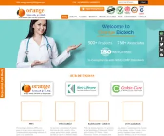 Orangebiotech.in(Pharma Franchise in India) Screenshot