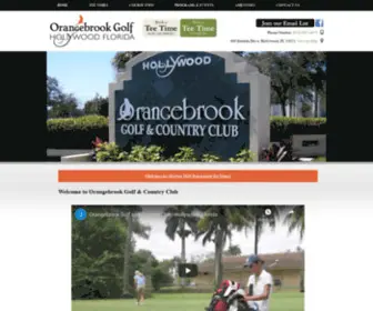 Orangebrook.com(Orangebrook Golf & Country Club) Screenshot