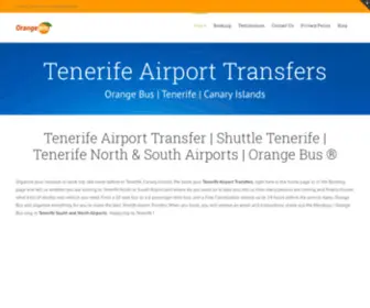 Orangebus.eu(Tenerife Airport Transfers) Screenshot