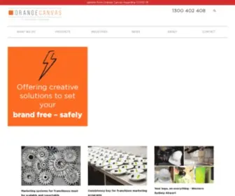 Orangecanvas.com.au(Brand Management & Local Area Marketing Solutions At Scale) Screenshot