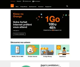 Orange.cd(Page d'accueil) Screenshot