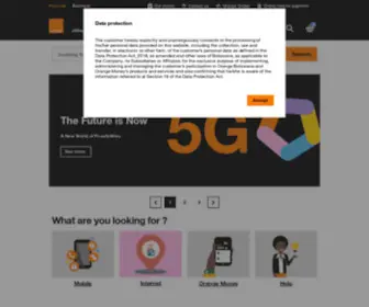 Orange.co.bw(Home Page Orange Botswana) Screenshot