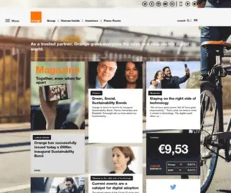 Orange.co.ke(Corporate Website of Orange) Screenshot