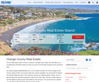 Orangecoastrealestate.com(Orange County Real Estate Foreclosures) Screenshot