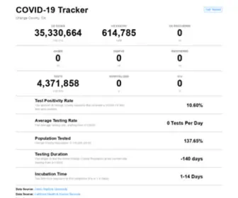 Orangecountycovid19.com(COVID) Screenshot