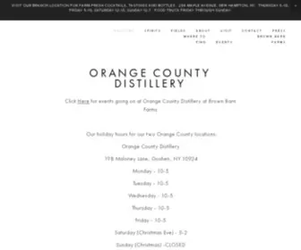 Orangecountydistillery.com(OCD) Screenshot