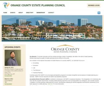 Orangecountyepc.org(The Orange County Estate Planning Council) Screenshot