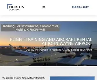 Orangecountyflightinstruction.com(Horton Aviation) Screenshot